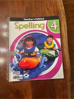 BJU Press Spelling 4 Teacher's Edition - Pink & White Cover